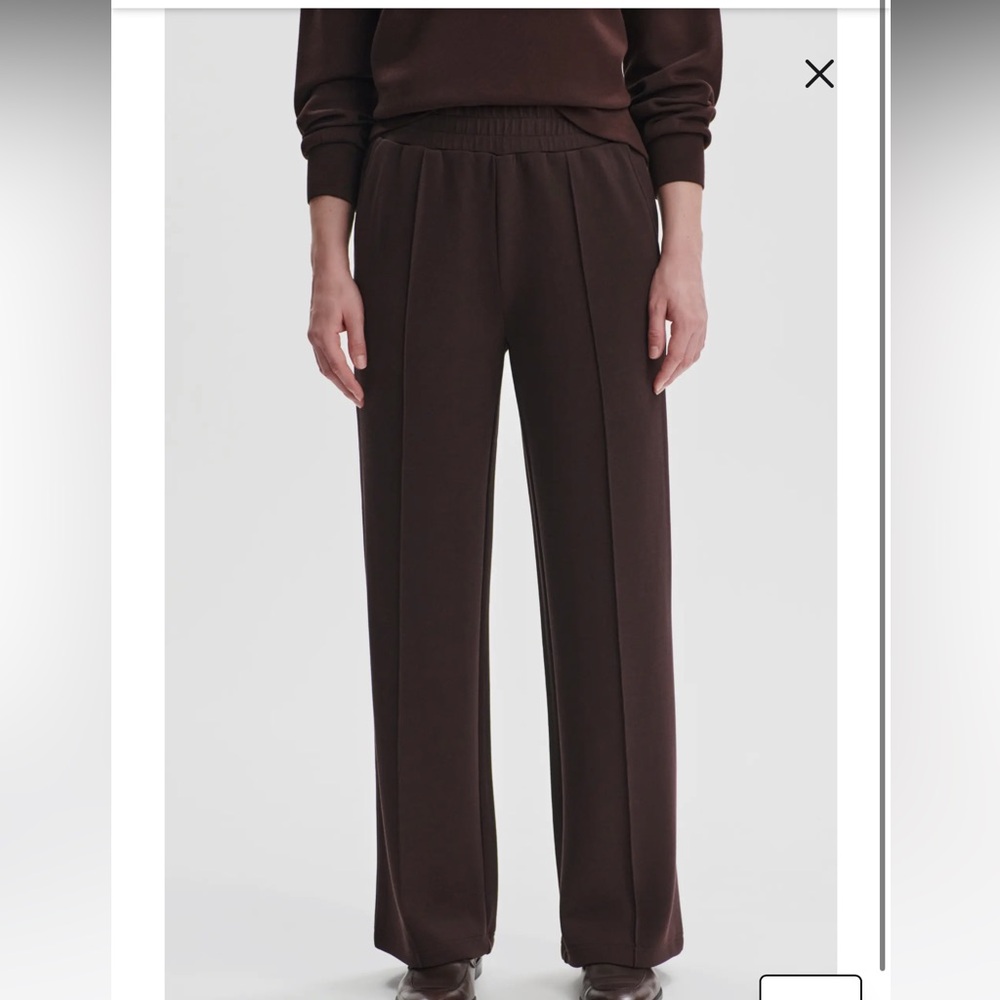 Varley The Wide Leg 30-Inch Pants- coffee bean